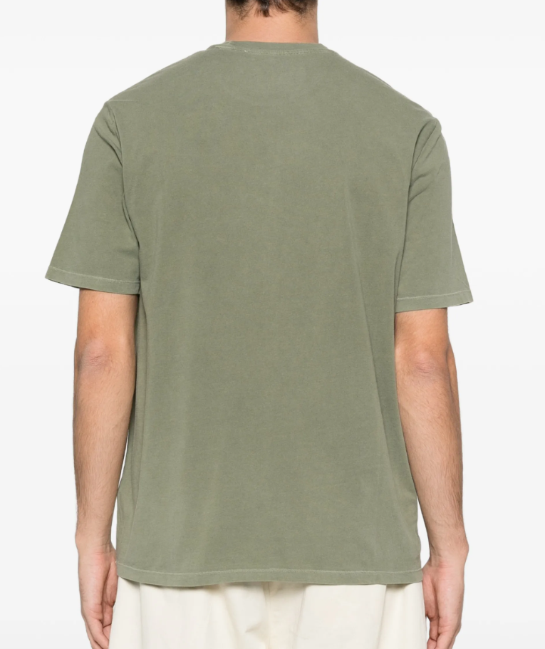 Majestic Filatures Men’s Crew-Neck T-Shirt Matcha Green with short sleeves and straight hem