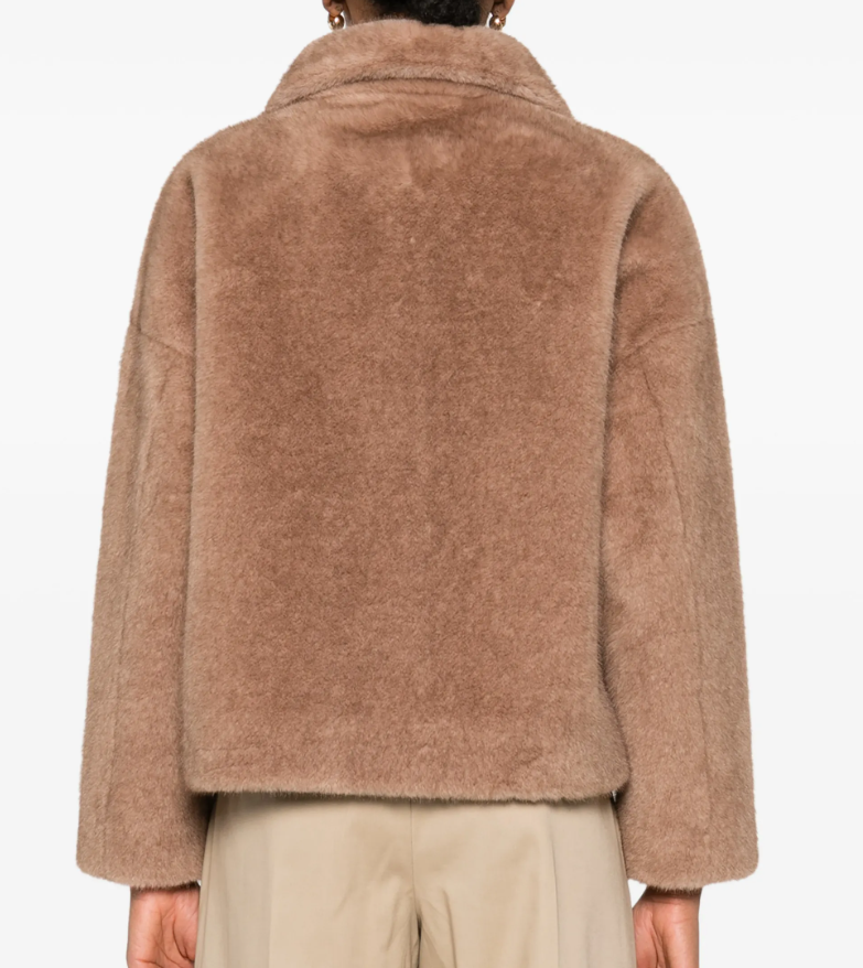 Studio AR Women’s Reversible Faux-Fur Jacket FAJE Camel