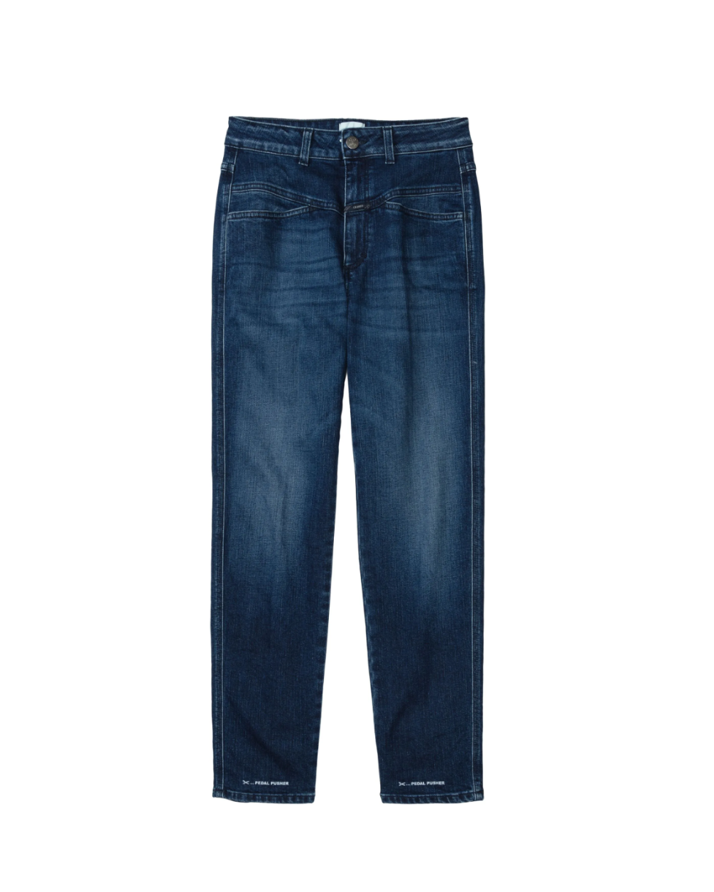 Halbhohe Cropped-Jeans