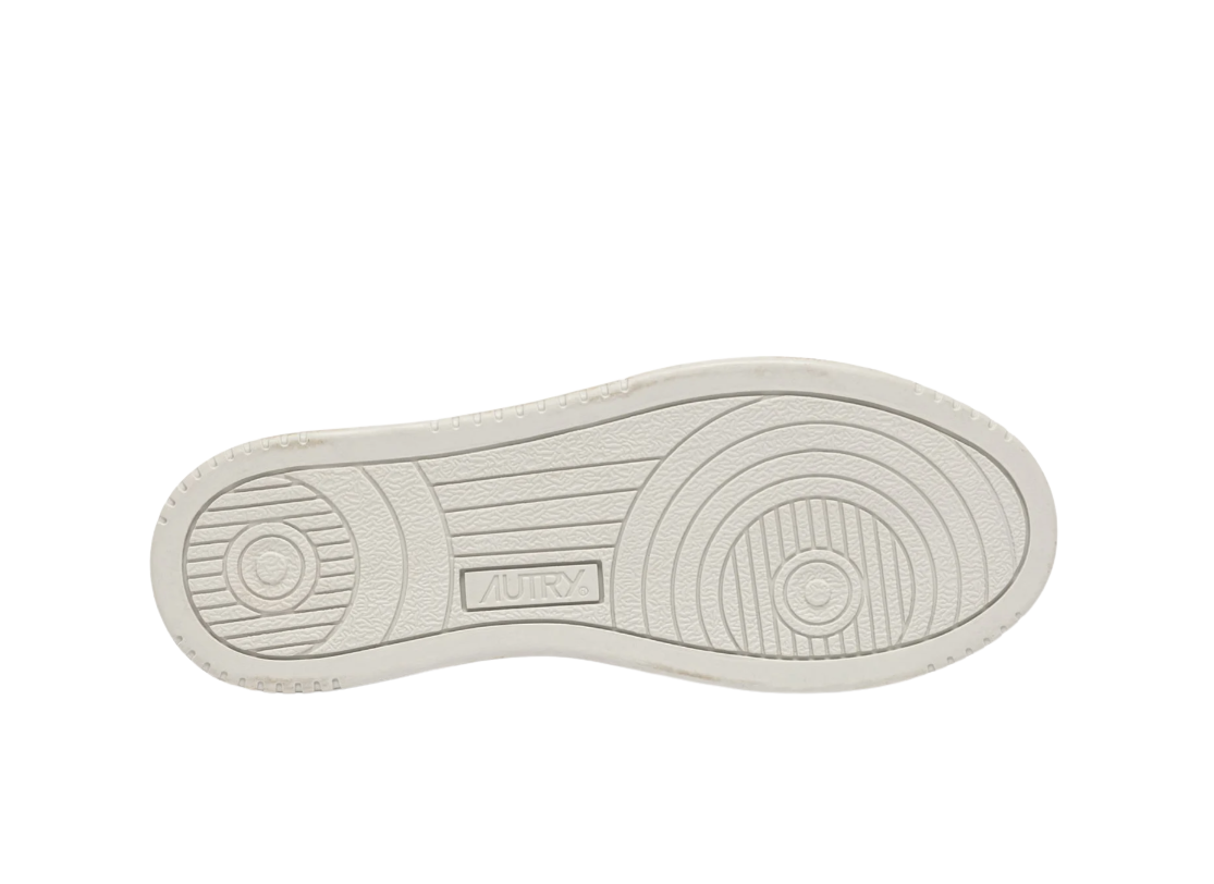 Autry Women’s Medalist Low Crystal Micro Strass Sneakers White, Bloom Collection AULW NA01