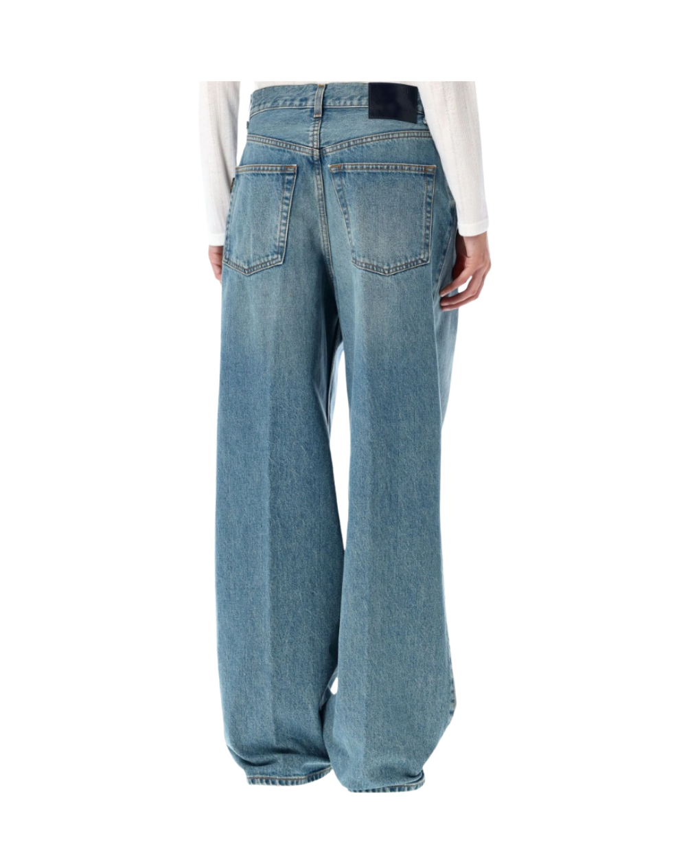 Haikure Women Wide-Leg Candy Jeans Light Blue