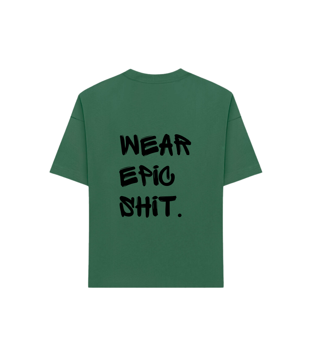GEORGE. STUDIOS RUST Heavyweight Unisex T-Shirt in colour green