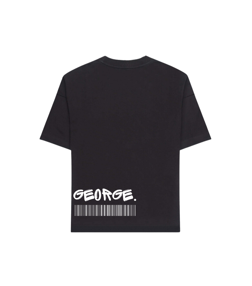GEORGE. STUDIOS VIPER Heavyweight Unisex T-Shirt in colour black