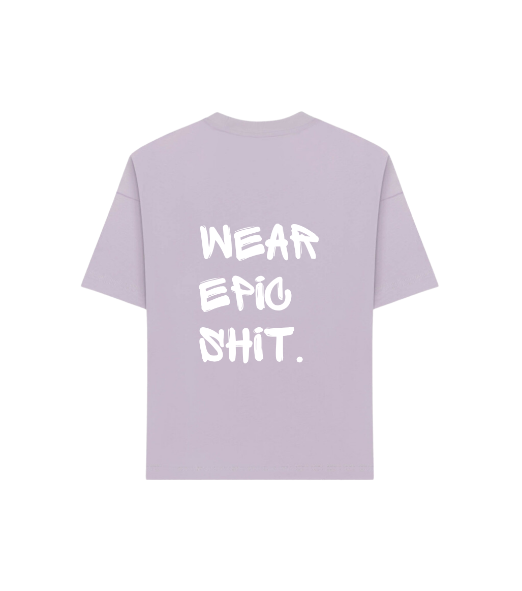 GEORGE. STUDIOS RUST Heavyweight Unisex T-Shirt in colour lavender