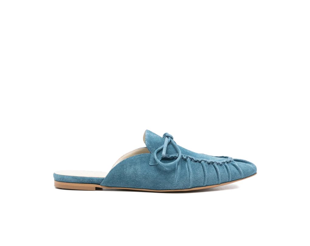 Tie-Detail Flat Mules