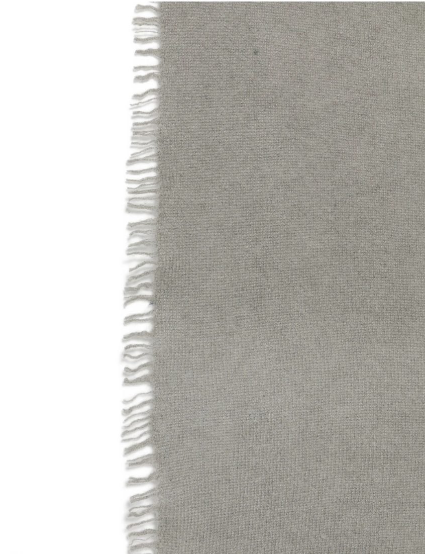 WARM-ME FELIX Cashmere Scarf in Dark Full Grey, crafted from 100% pure cashmere with a soft brushed finish and delicate fringed edges.