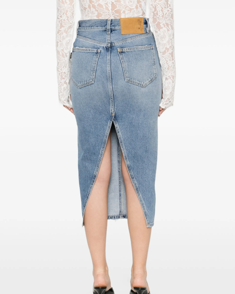 Haikure Women Rick Denim Skirt Blue