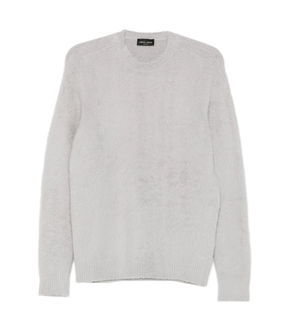 Roberto Collina men brushed pullover grey