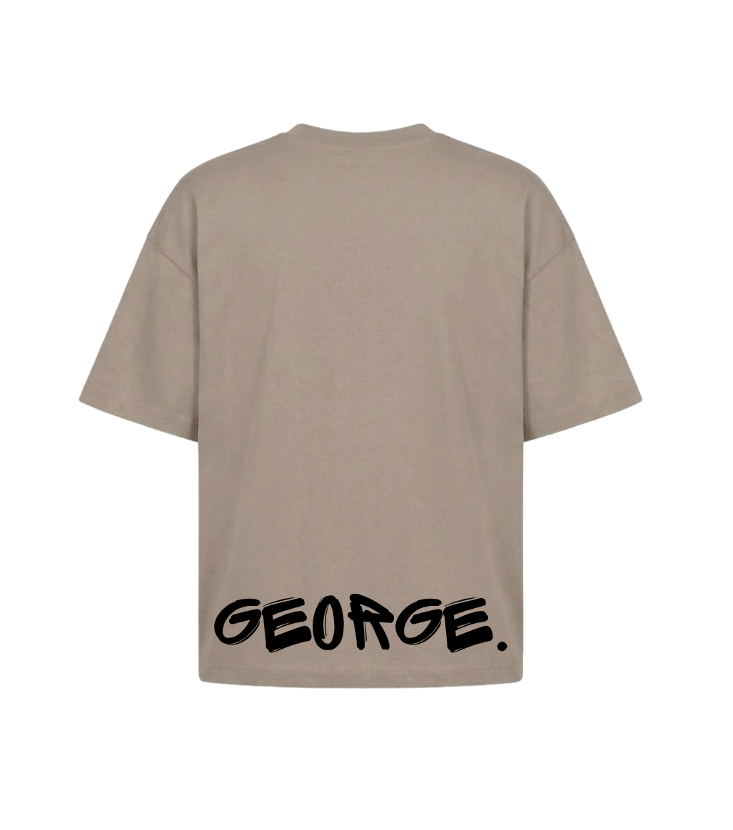 GEORGE. STUDIOS ICON Heavyweight Unisex T-Shirt in colour vintage khaki