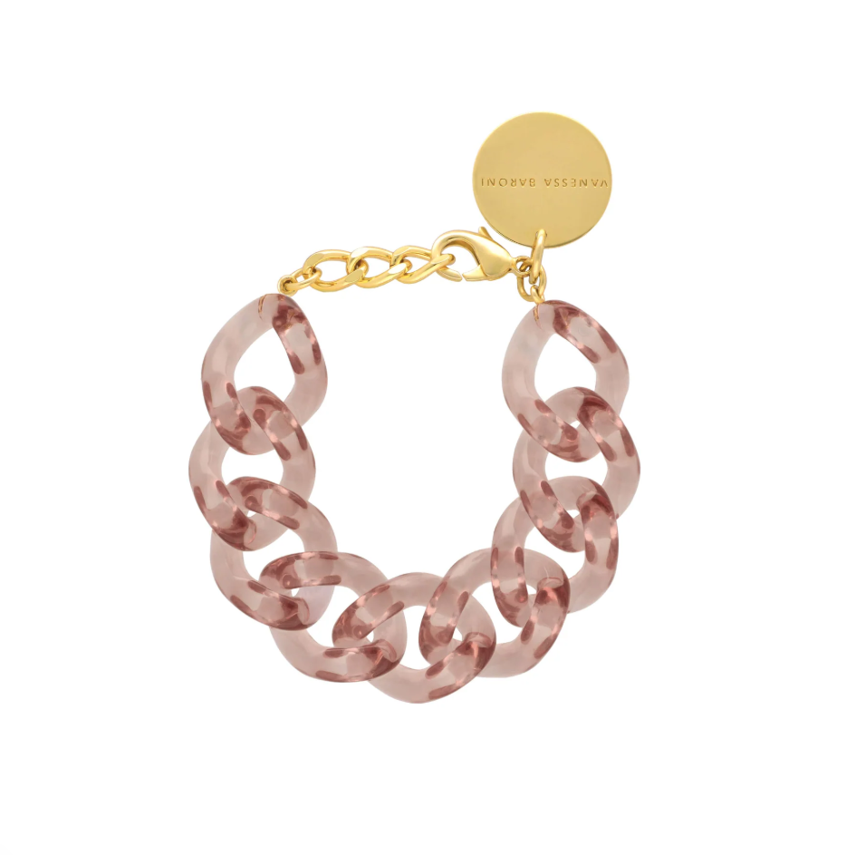 Flat Chain Bracelet Clear
