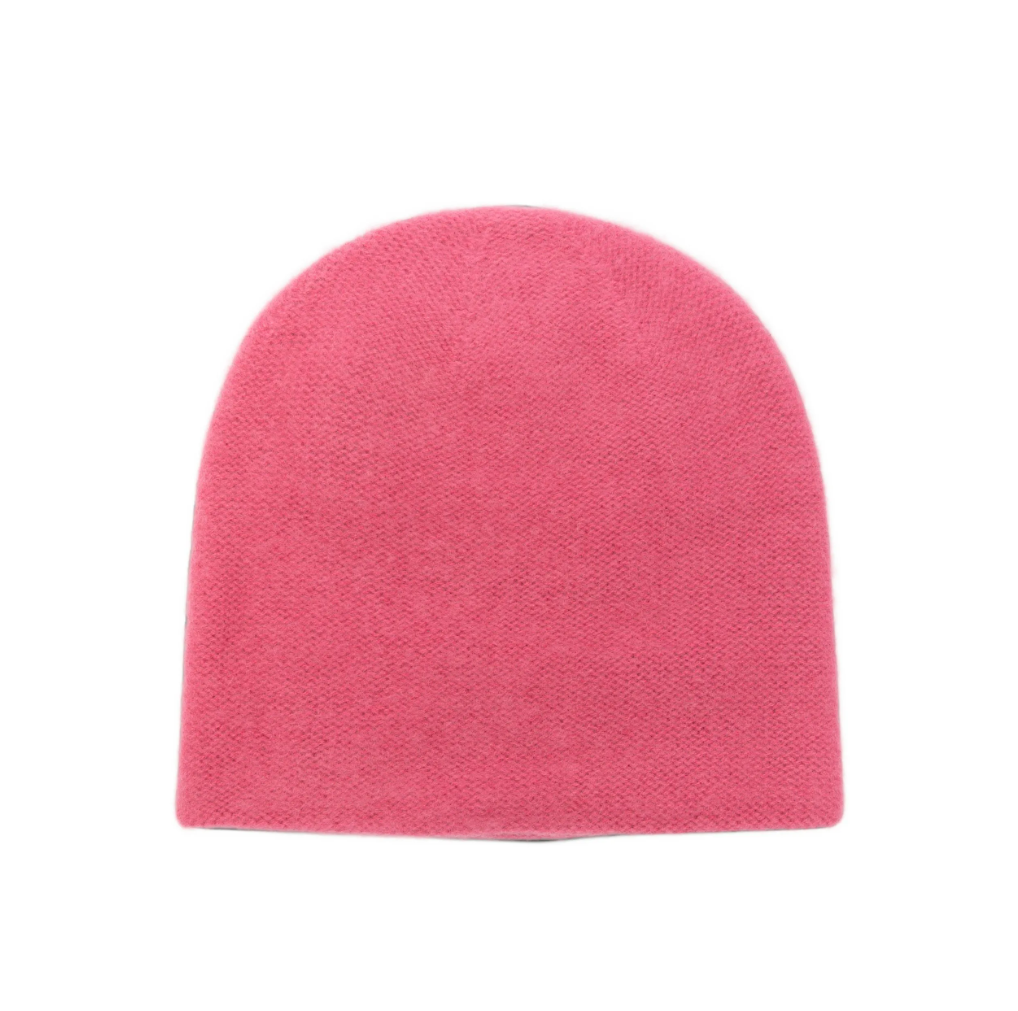 WARM-ME OSLO Cashmere Beanie in Fruit Dove, handcrafted in Nepal from 100% Mongolian cashmere with a double-layered construction.