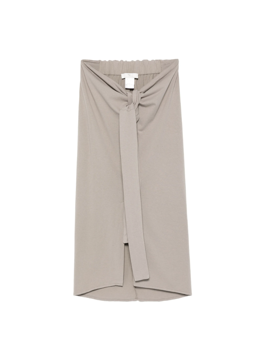 Knot Slit Maxi Skirt