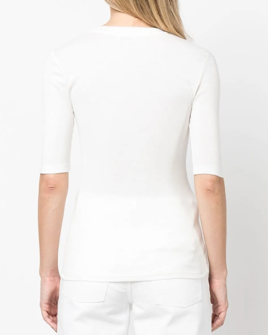 Closed Women Short-Sleeved Shirt Ivory White