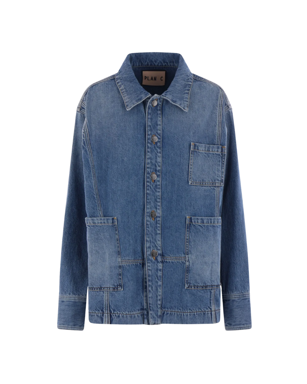 Button-Up Denim Jacket