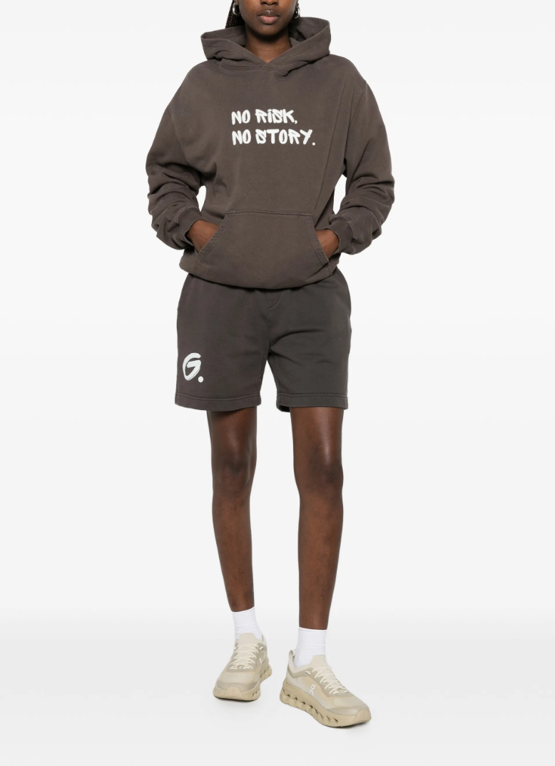 GEORGE. STUDIOS ECHO Heavyweight Unisex Hoodie in colour chocolate
