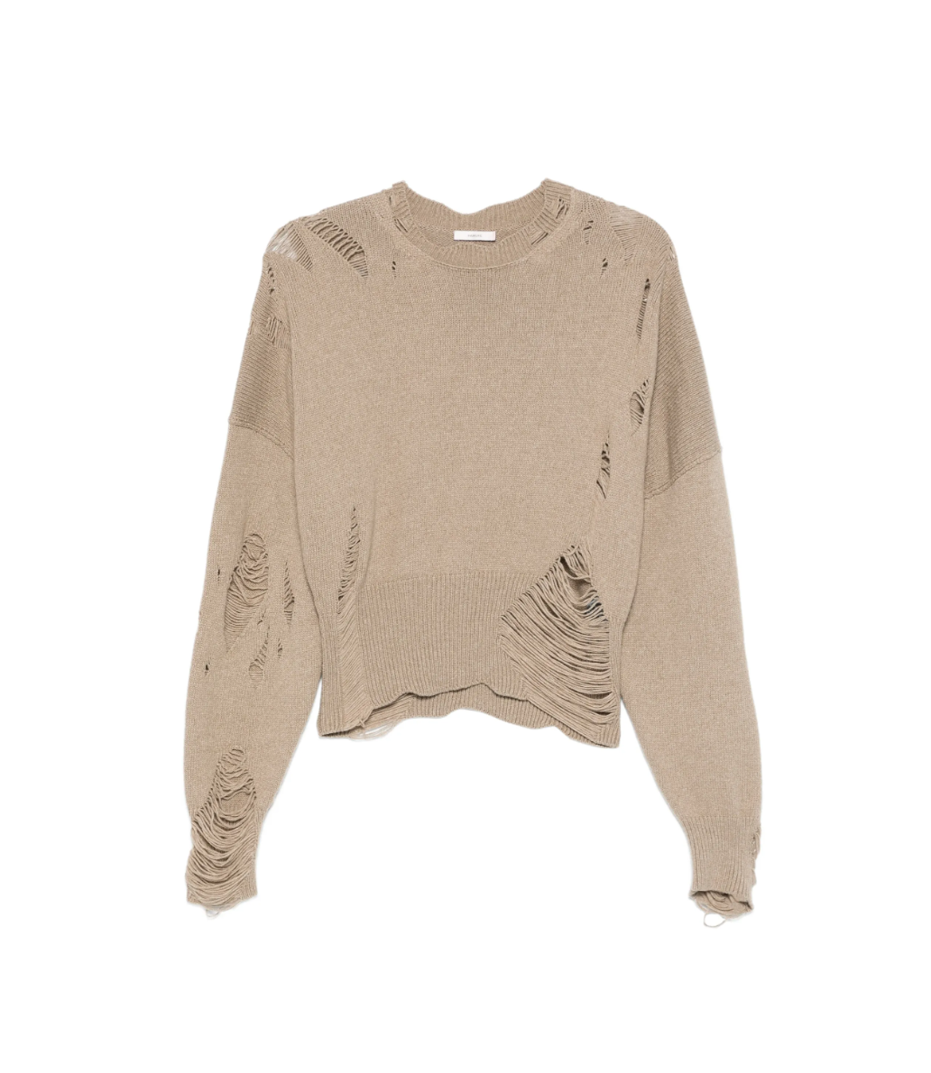 Distressed Knit Sweater