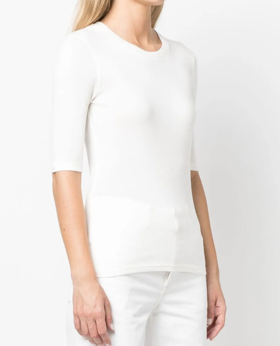 Closed Women Short-Sleeved Shirt Ivory White