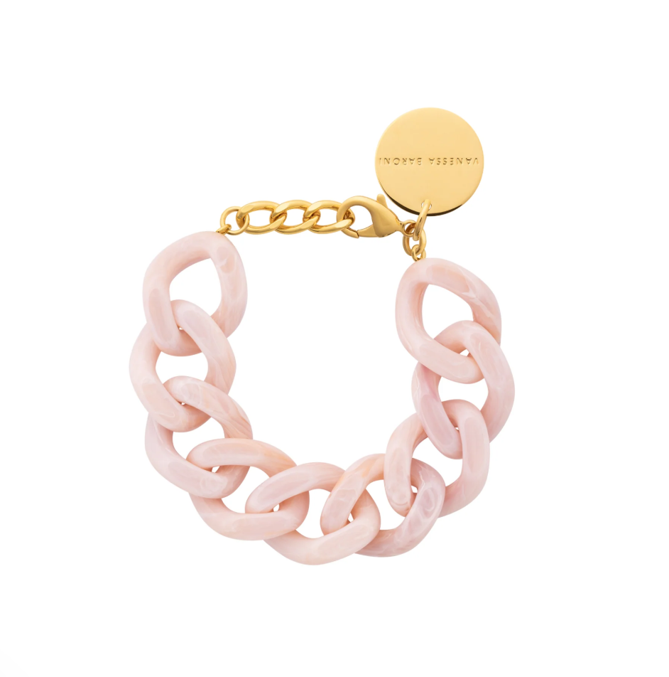 Flat Chain Bracelet Marble