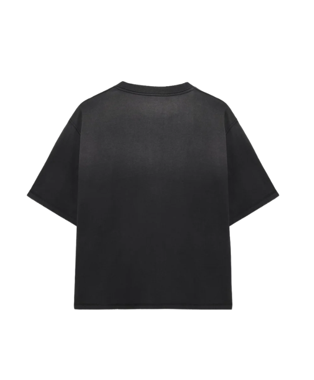 Won Hundred Houston Kisses T-shirt in washed black with graphic logo print and oversized fit.