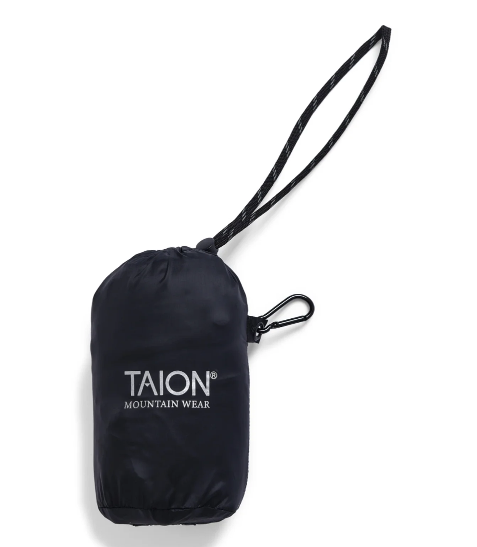 TAION Unisex Mountain Packable Volume Down Jacket in dark navy.