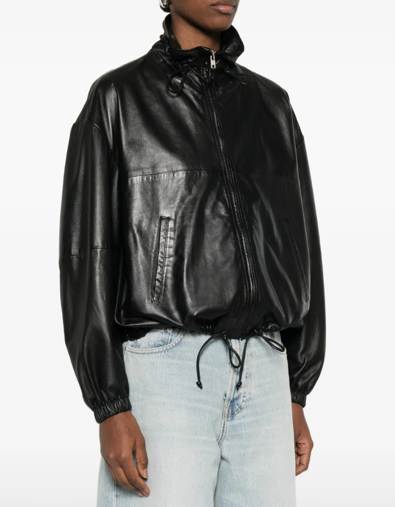 Haikure Women Jordan Leather Jacket Black