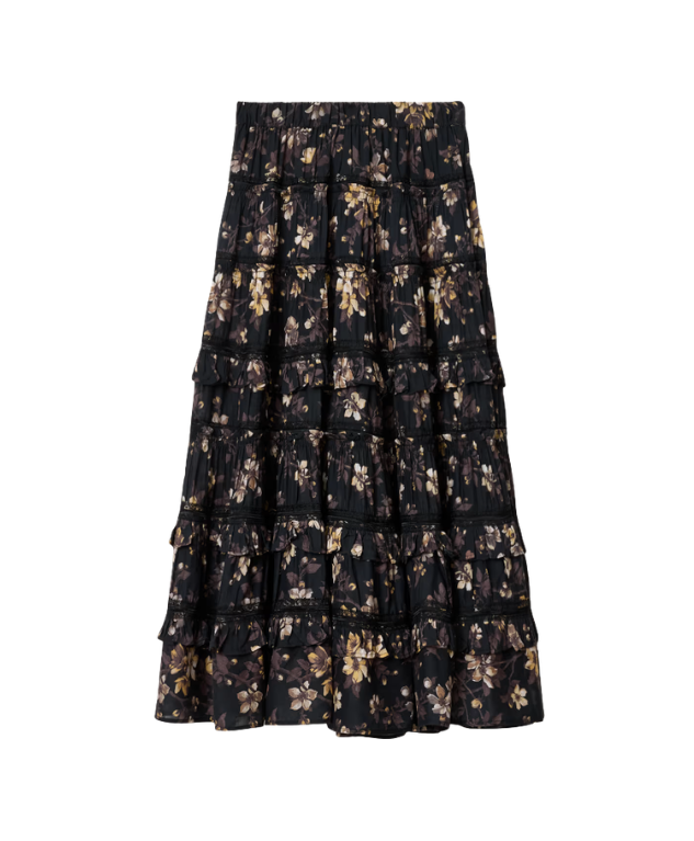 TALIA Printed Midi Skirt