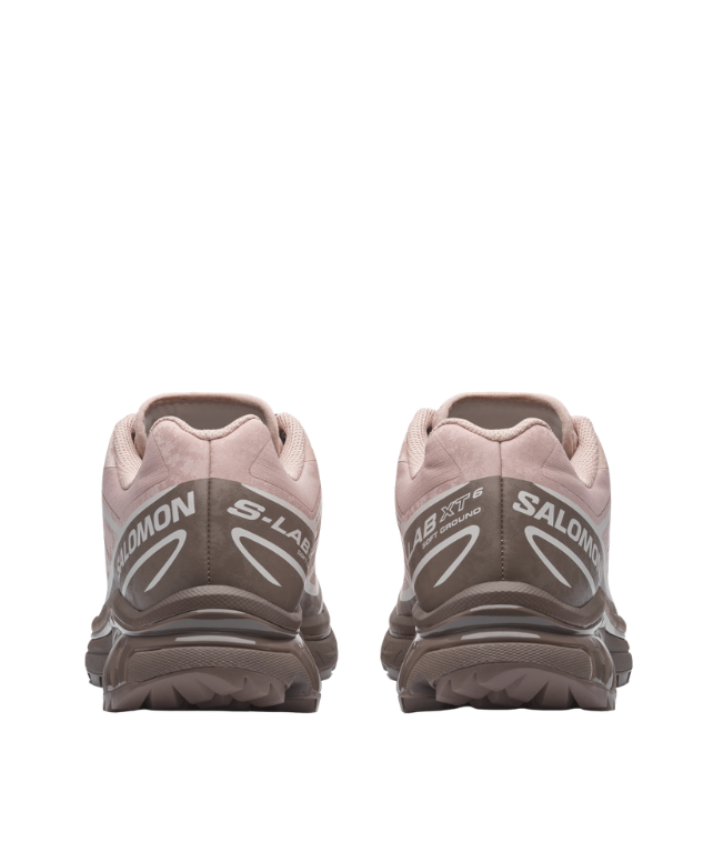 Salomon XT-6 Protective for women in Shadow, Iron and Lilac, featuring durable ripstop, textured TPU film and signature trail technology.