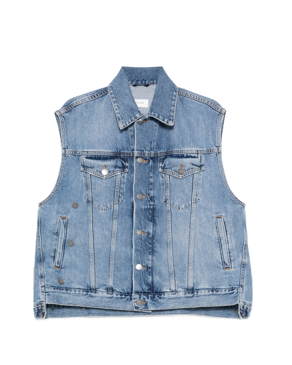 Button Denim Vest