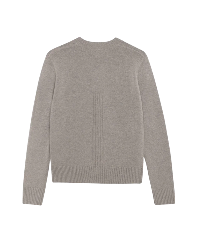 Won Hundred Rune Cashmere Knit Sweater for men in Frost Gray, crafted from a soft wool and cashmere blend with refined ribbed detailing.