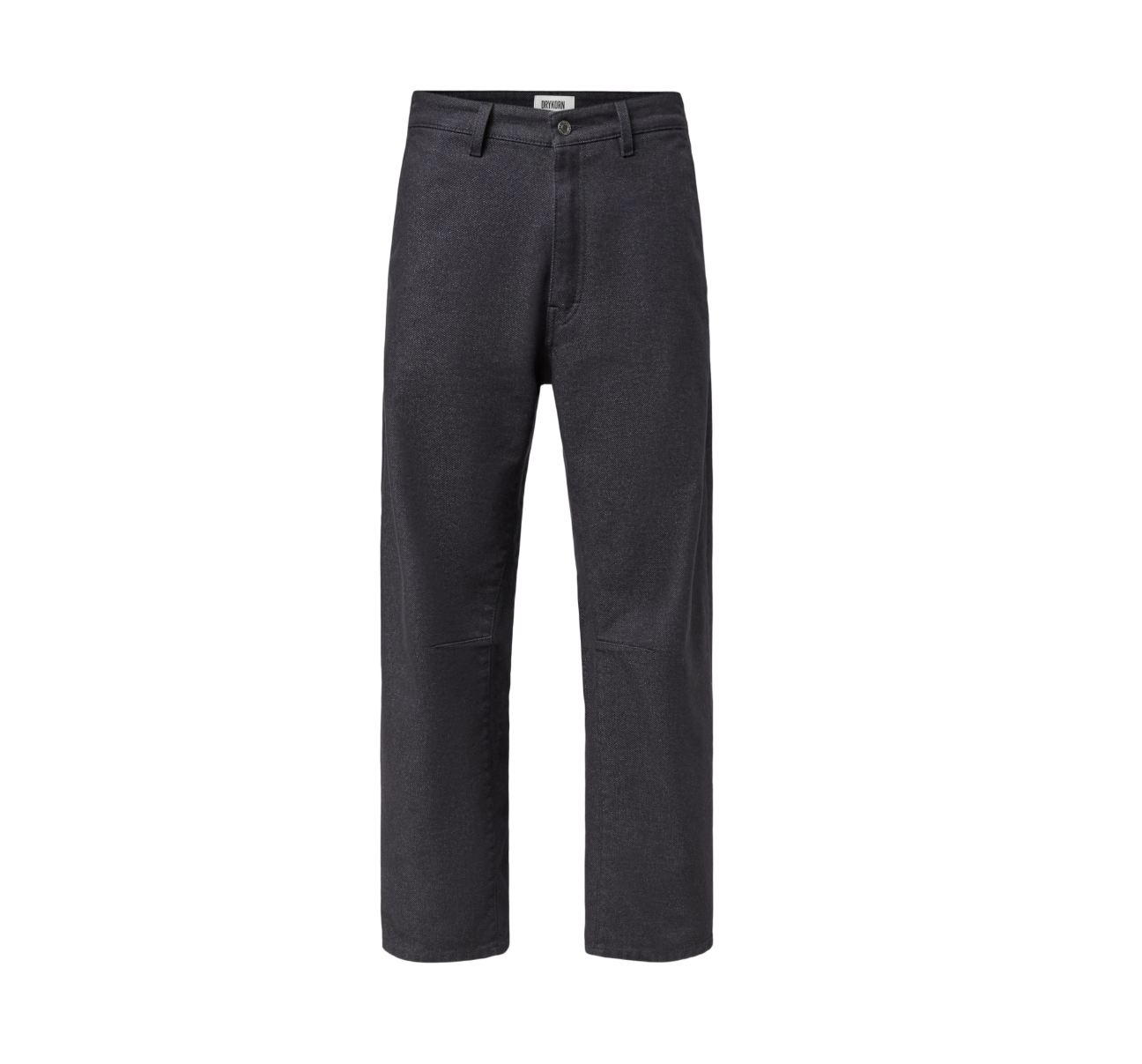 Drykorn GONAGO_2 Utility Trousers for men in Grey with a relaxed fit, subtle O-shape and double-stitch details.