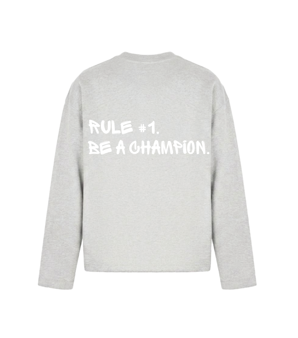 GEORGE. STUDIOS APEX Heavyweight Unisex Longsleeve T-Shirt in colour grey
