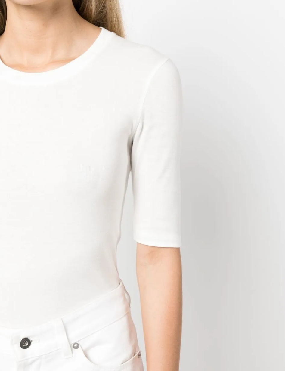 Closed Women Short-Sleeved Shirt Ivory White