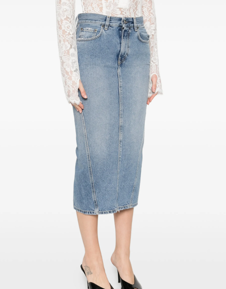 Haikure Women Rick Denim Skirt Blue