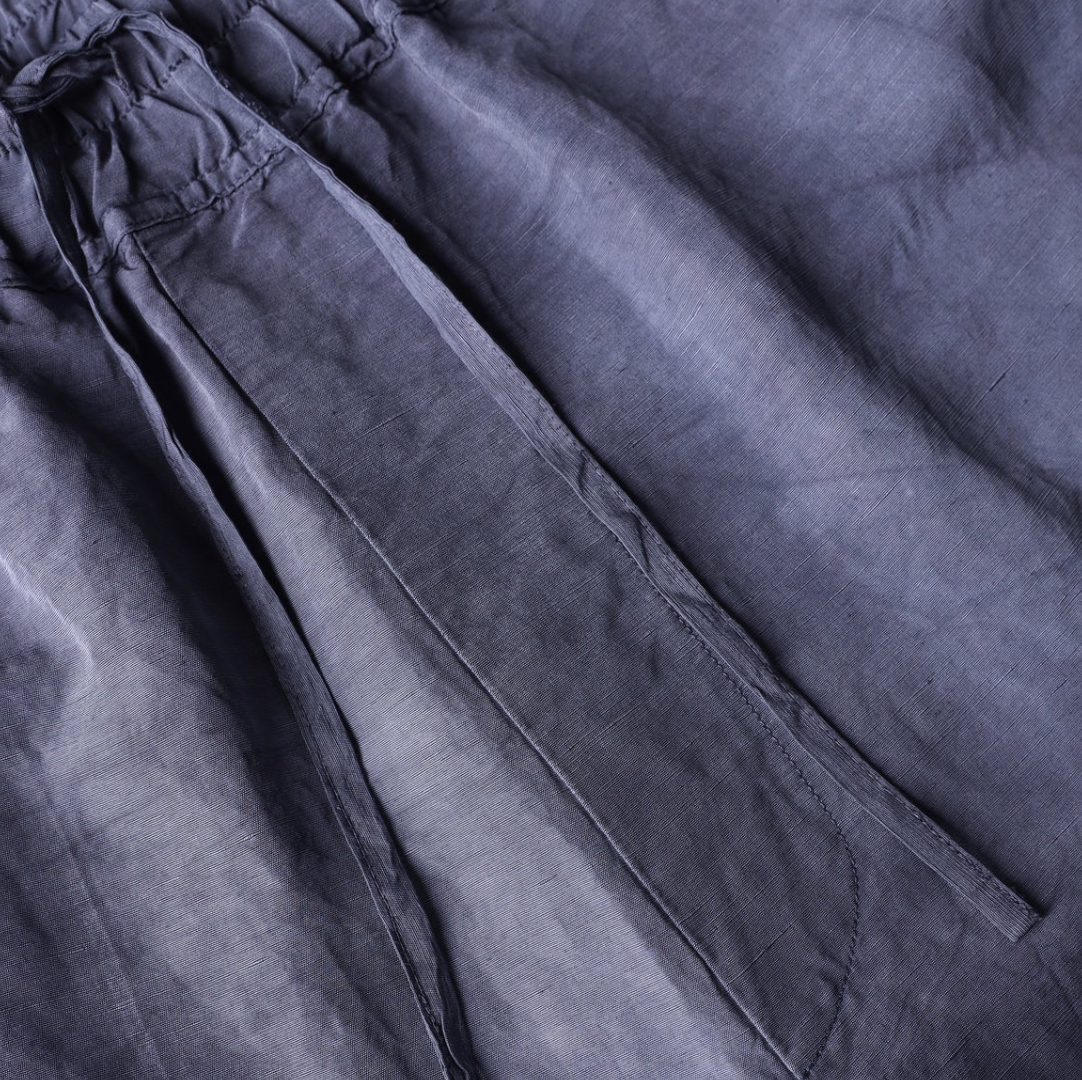 Roberto Collina Men Hand Treated Bermuda Blue