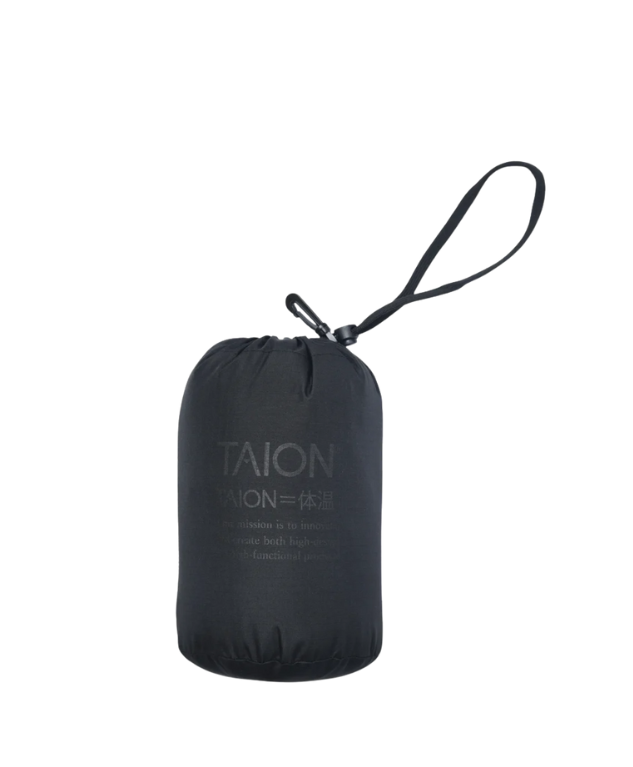 TAION Military Soft Shell Down Vest in dark green.