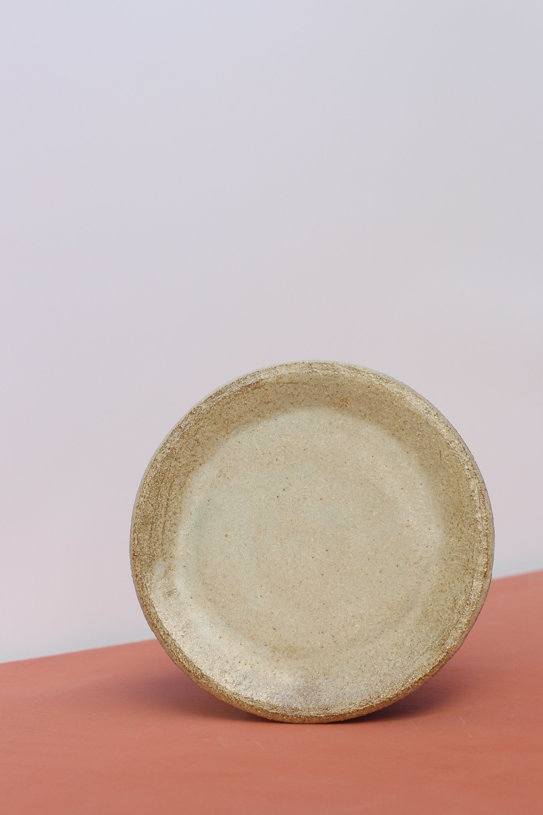 Light mottled green pastry plate