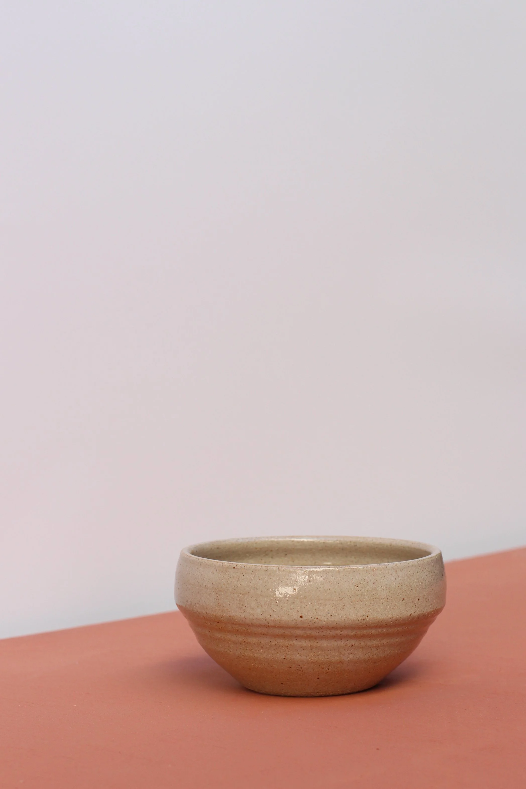 Shiny oatmeal soup bowl