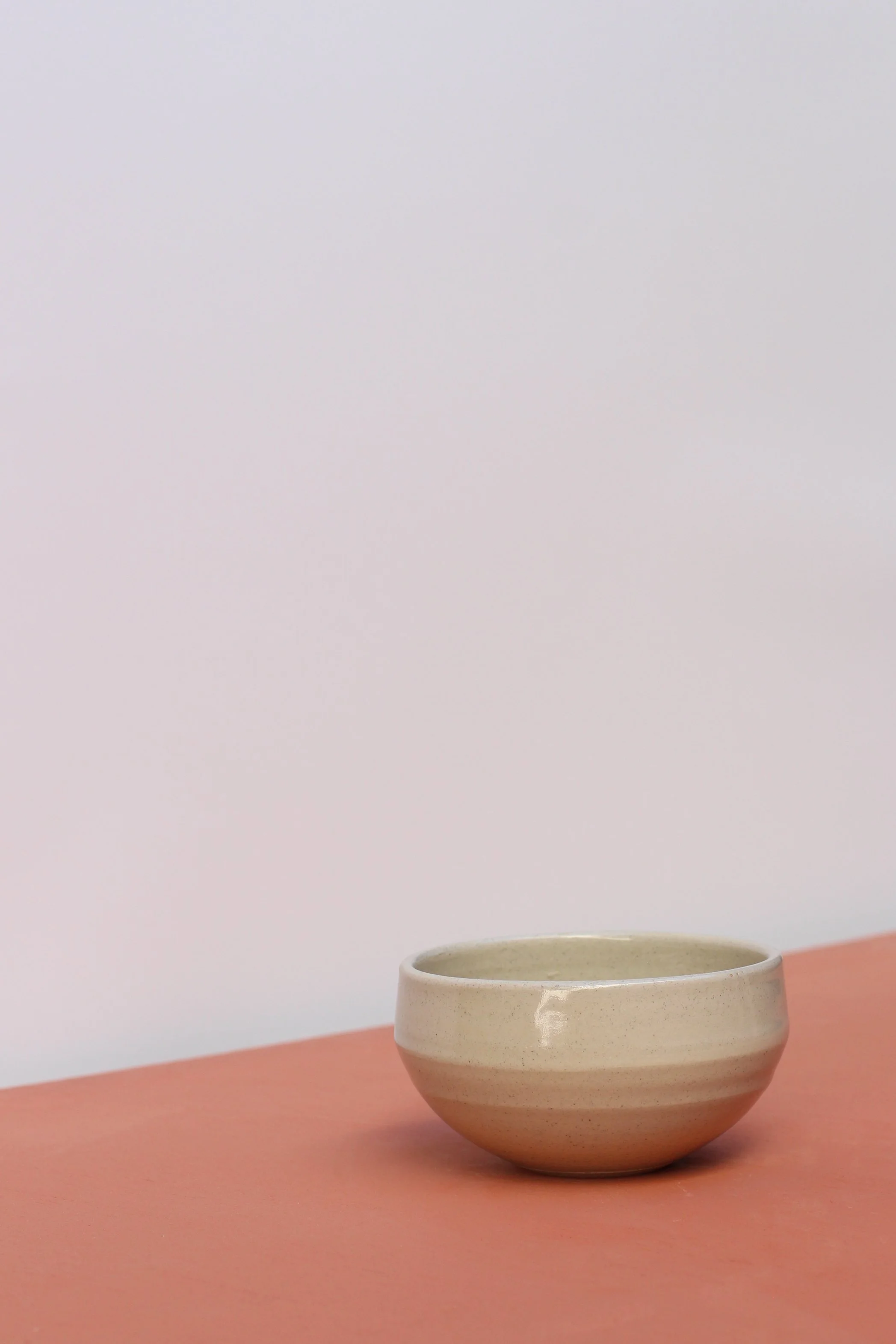 Soft cream porridge bowl