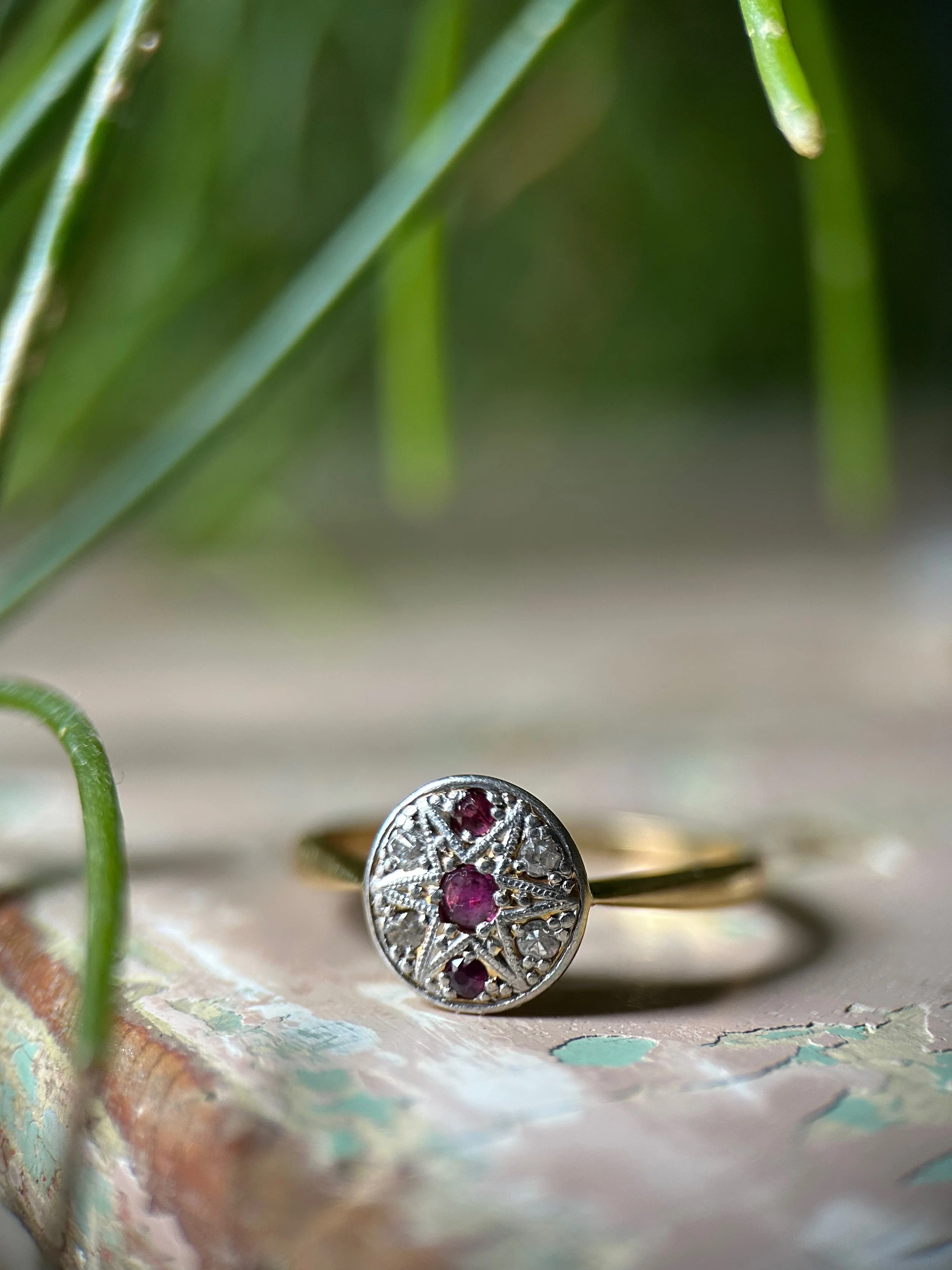 Art Deco Ruby & Diamond Ring