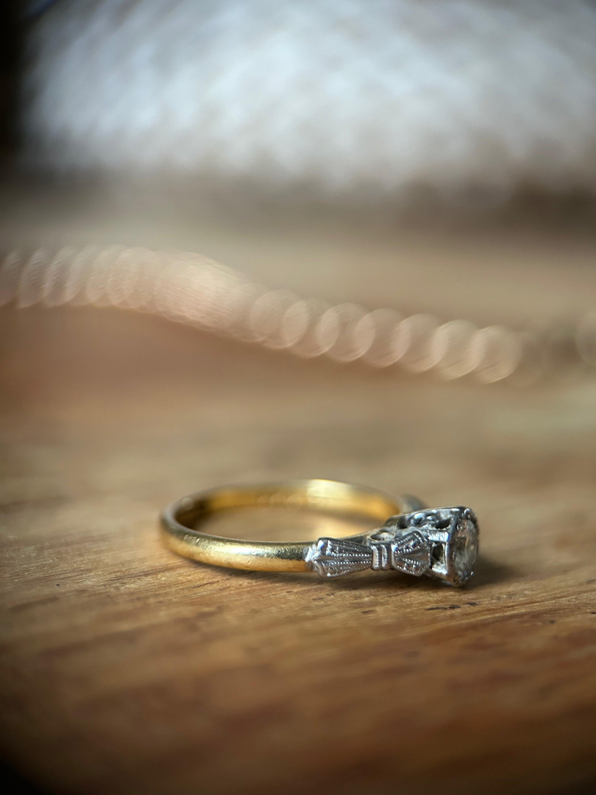 Vintage Old European Cut Diamond Engagement Ring – Fetheray