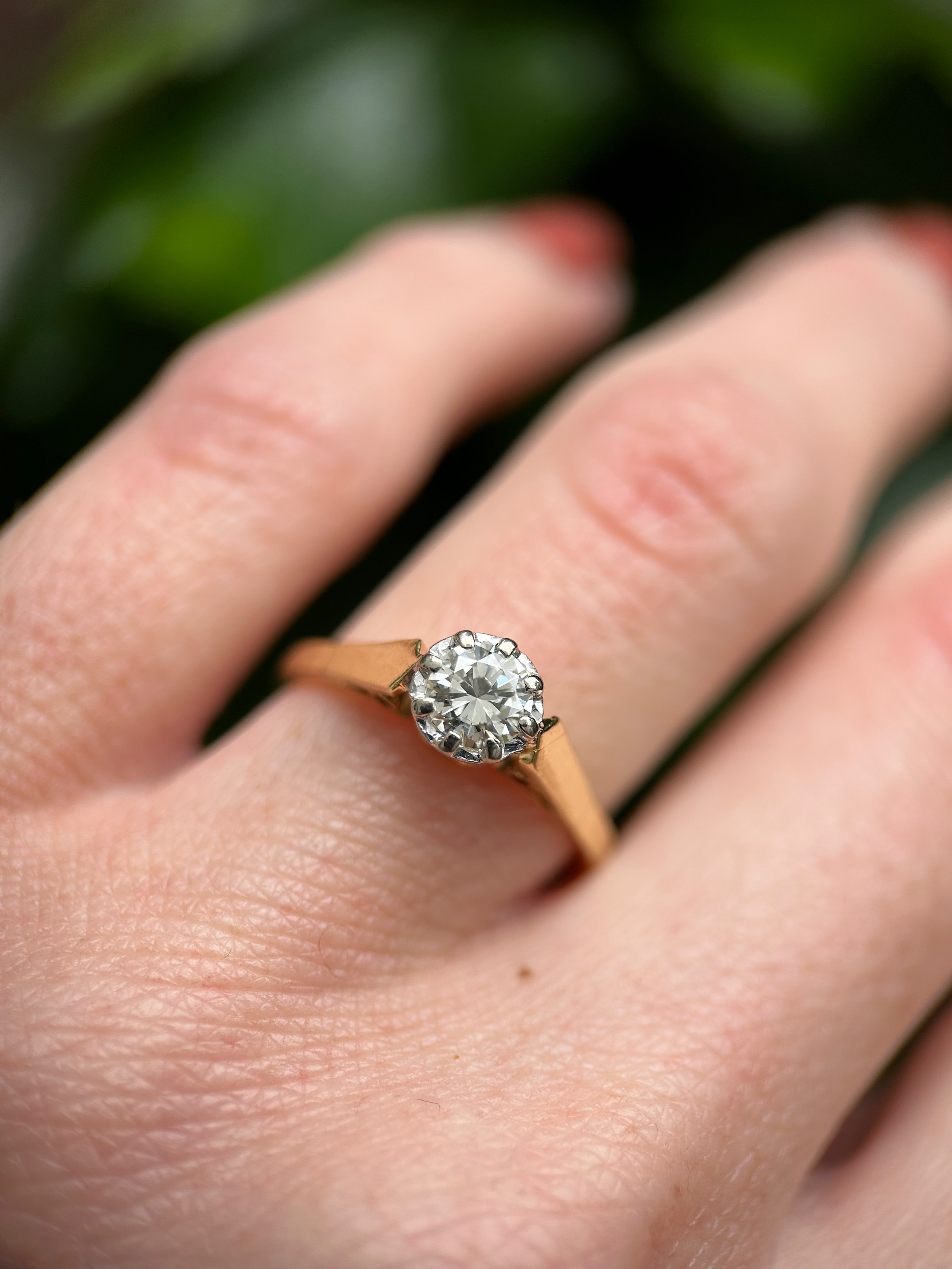 Vintage 18ct Gold Diamond Ring