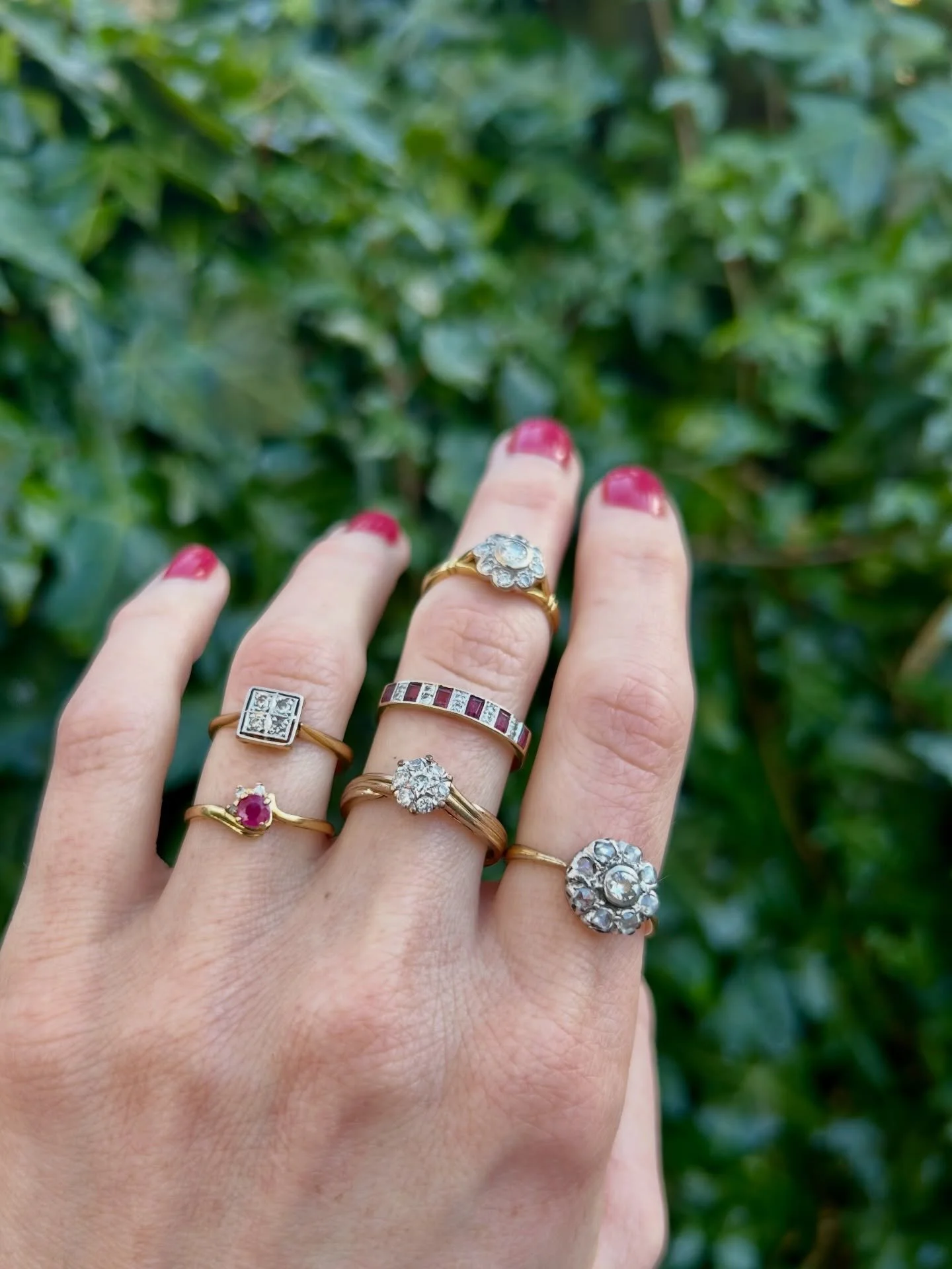 Will January ever end? Cheering myself up with this smattering of rubies and diamonds. 💕🎀🌸 Wishing you a wonderful, sparkling weekend whatever you are up to! ✨

I&rsquo;ve got some new twinkly goodies to show you, I will pop details in our stories