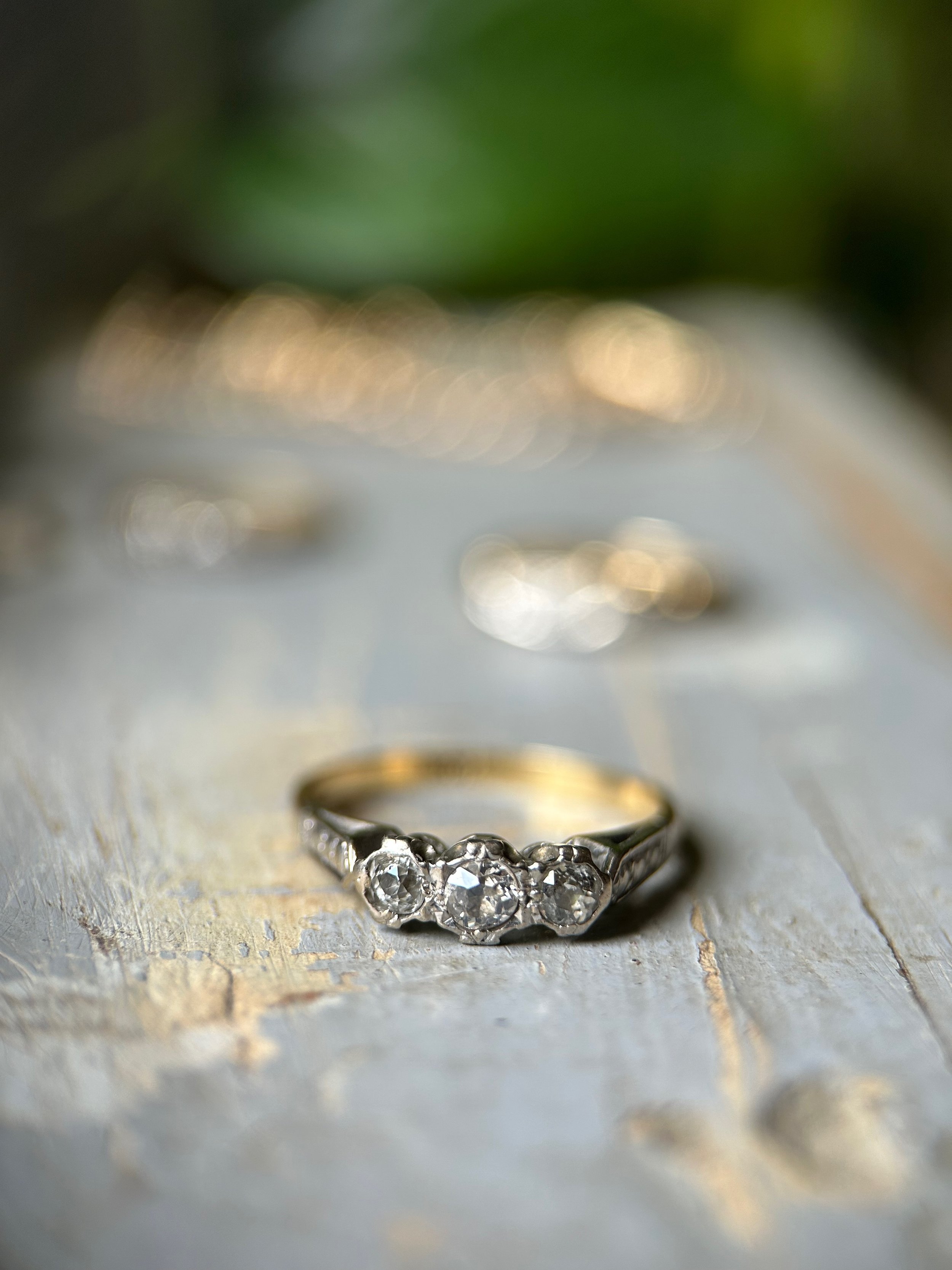 Antique 18ct Gold Diamond Ring