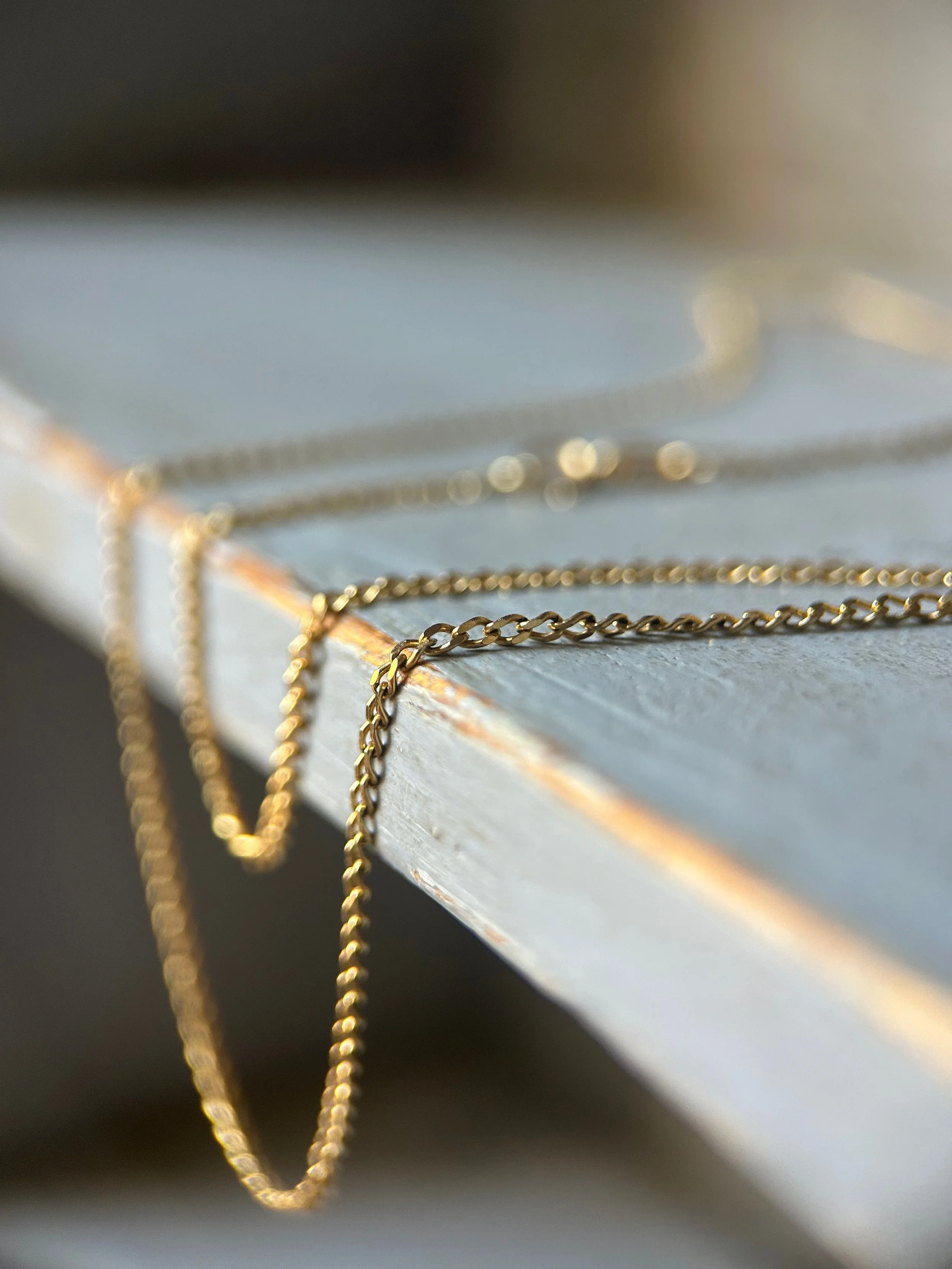 Vintage 9ct Gold Fine Gold Chain