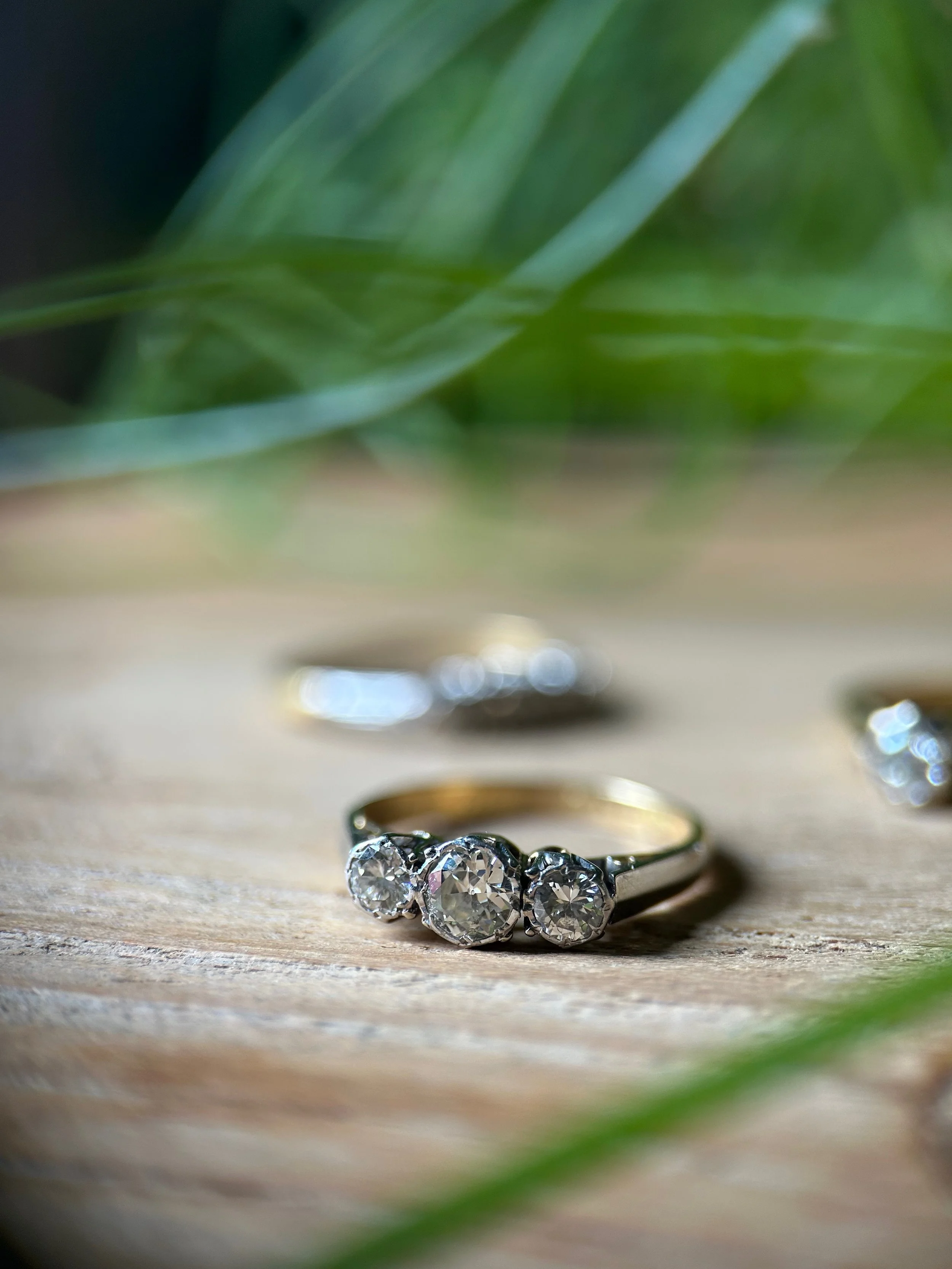 Art Deco Diamond Trilogy Ring