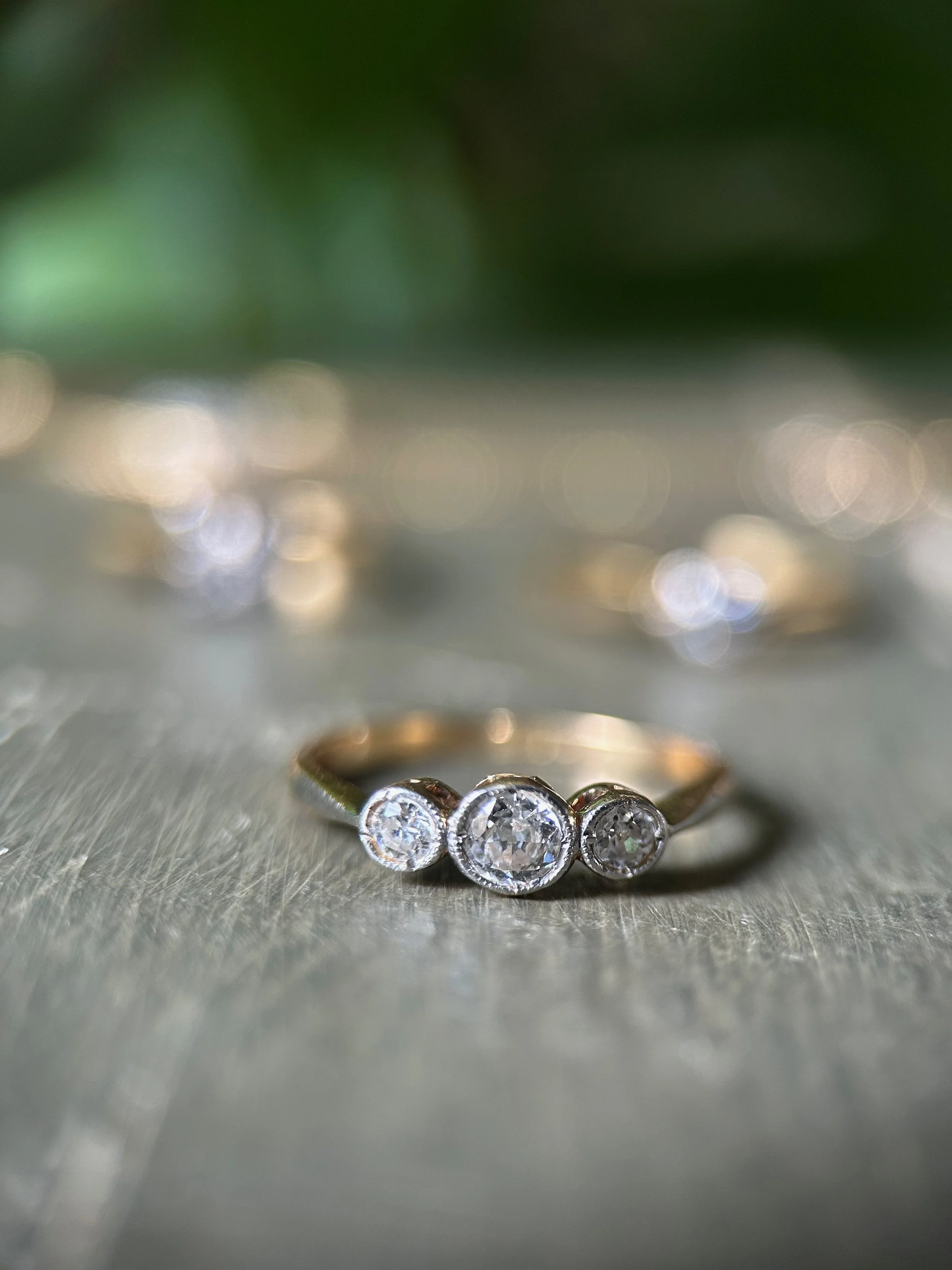 Edwardian Diamond Trilogy Ring