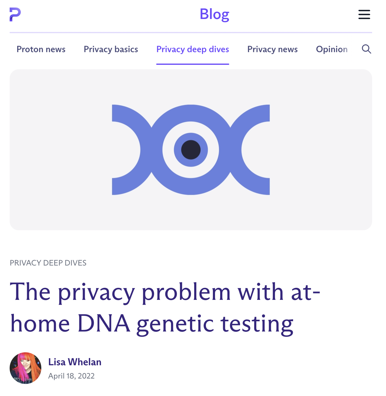 Blog: The privacy problem with at-home DNA genetic testing