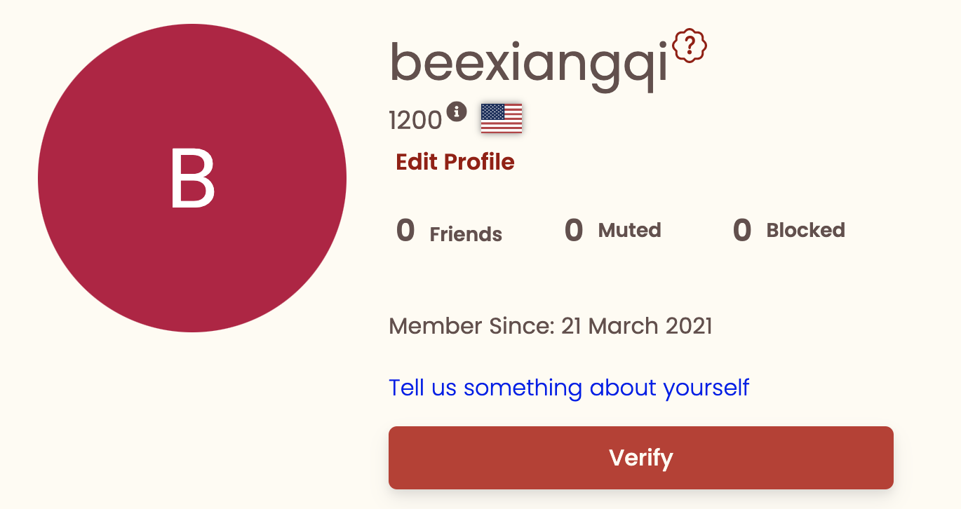 Verified Accounts — Xiangqi.com