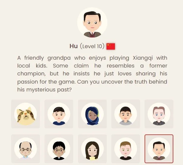 A picture showing the Hu bot in xiangqi.com