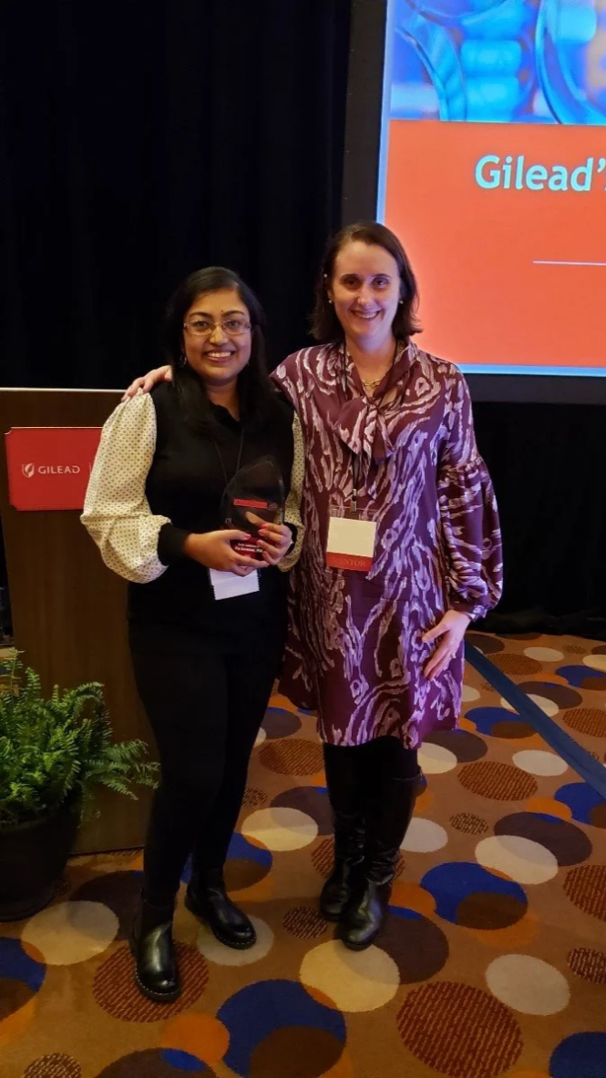 Congratulations, Ria, for receiving a GILEAD Research Scholar Award! Received at CROI 2023